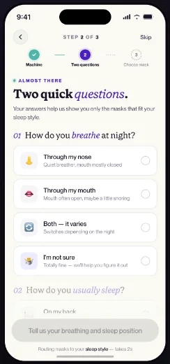 The CPAP.com Starter Pack — screen 2